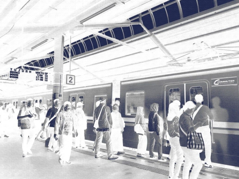 Ilustrasi Stasiun Gondangdia (Foto Setiyo)