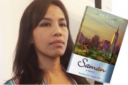 Ayu Utami, Penulis perempuan dan Aktivis Jurnalis. karyanya, Novel Saman dianggap sebagai warna baru dalam sastra Indonesia (sumber gambar : https://www.naviri.org/)