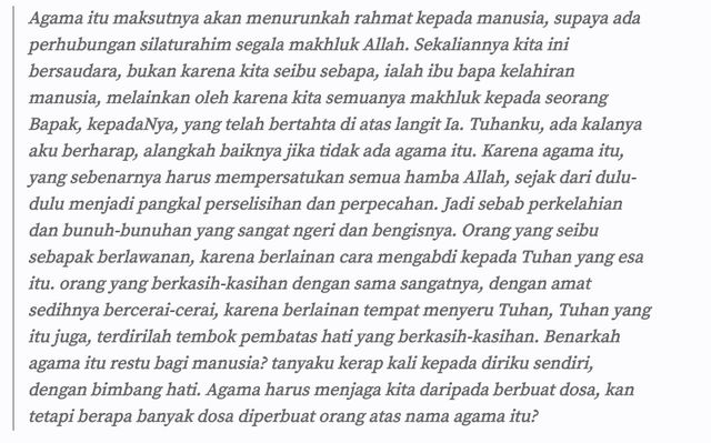 Potongan surat Kartini pada sahabatnya ( Foto : steemit.com)