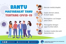 Salah satu konten COVID-19 yang dibuat Kementerian Komunikasi dan Informatika Republik Indonesia (Kominfo RI)(Dok. Humas Kominfo RI)