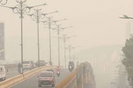 Kabut asap di Riau Tahun 2019 (dok. kompas.com)