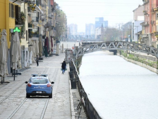 Kota Milan, Italia di tengah aturan lockdown. Sumber gambar: REUTERS via indozone.id