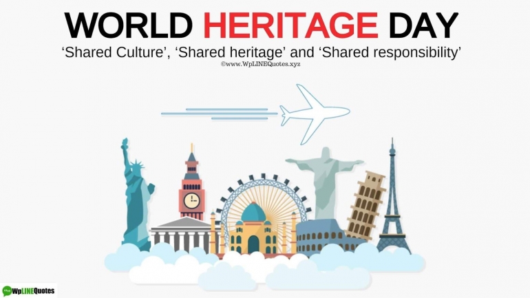 World Heritage Day 2020 (sumber ilustrasi:wpLINEQuotes.xyz.com)
