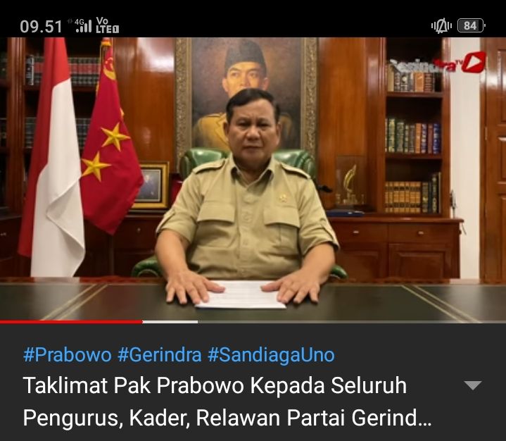 Screenshot youtube GerindraTV