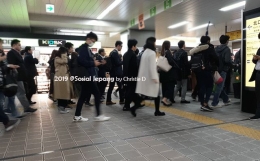 Dokumentasi pribadi | Kesibukan semua stasiun2 di Jepang (dan dimanapun), di jam2 sibuk