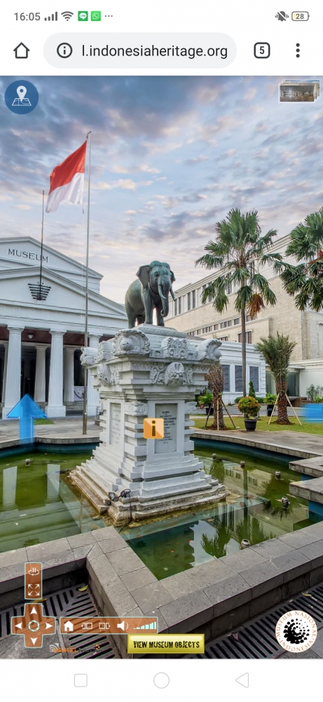 Sang gajah hadiah Raja Rama V dari virtual tour