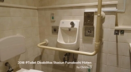 Dokumentasi pribadi | Toilet disabled di Stasiun Funabashi Hoten, Chiba