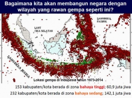 Lokasi gempa di Indonesia sejak 193-2014. (Sumber: bnpb.go.id)