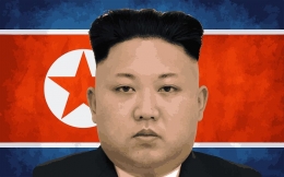 Kim Jong-un dan bendera Korea Utara: https://thediplomat.com/2018/04/what-north-korea-really-wants-a-normalized-relationship-with-the-united-states/ 