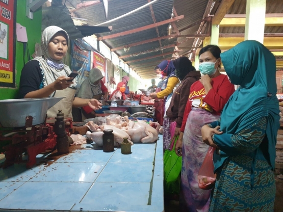 Ayam broiler turun harga, Cebongan, Sleman, DIY | dokpri