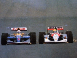 blogs.yahoo.co.jp|Duel Ayrton Senna (kanan) dan Nigel Mansell (kiri)