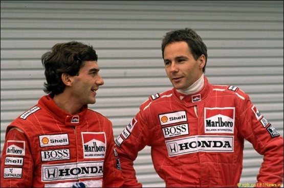 Ayrton Senna bersama Gerhard Berger tahun 1992|engnews24h.com