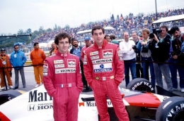 Alain Prost dan Ayrton Senna, McLaren Honda Team|parismatch.com