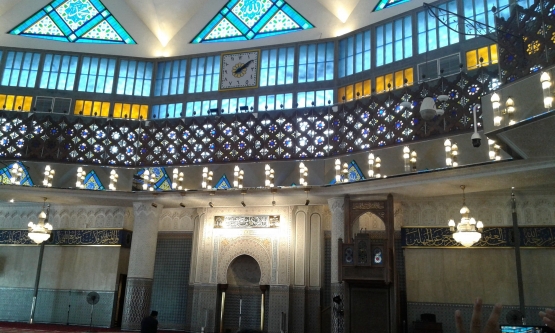 Interior Masjid Jamek Putra Jaya Malaysia (Dok.Hamidi Mei 2019)