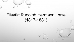 Filsafat Rudolph Hermann Lotze--dokpri