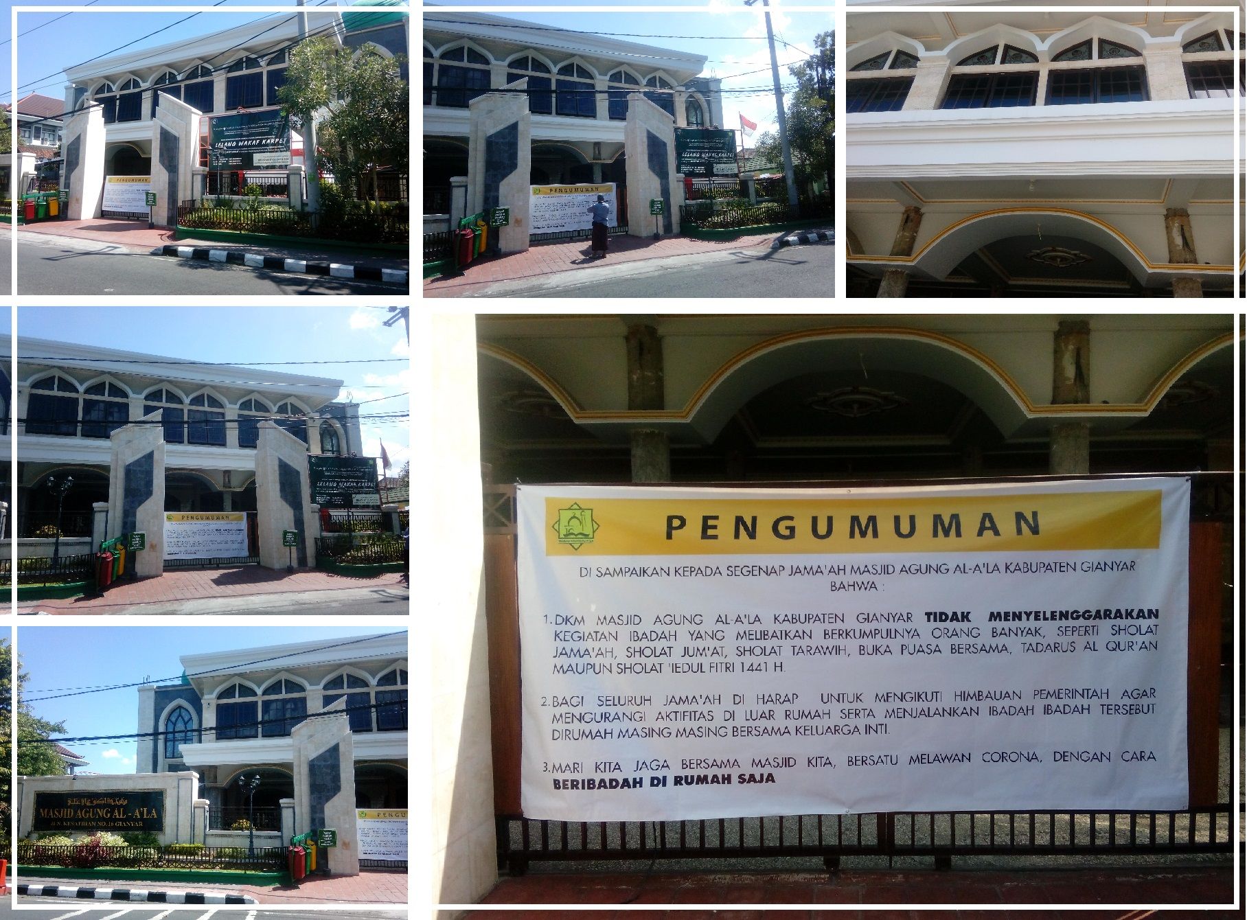 (Esai Foto) Masjid Agung Al A'la Gianyar Bali (Sumber: dokumen pribadi)