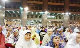 Dok.pri ibadah selama bulan suci Ramadan di Istiqlal.