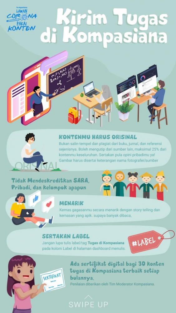 Infografis untuk panduan siswa