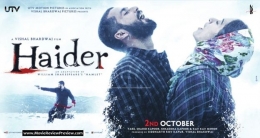Poster Haider (2014); diperankan oleh Shahid Kapoor dan Shradda Kapoor. Gambar: Thecitizen.in