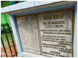 Prasasti Bukti Wakaf Masjid Lawang Kidul -dokpri