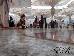 Tak hanya ramah anak, Masjid Nabawi juga memuliakan sesepuh, para difabel berkebutuhan khusus. | Dok.Pri