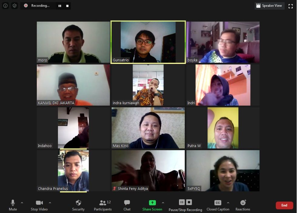 Online Meeting - Dokumentasi Pribadi