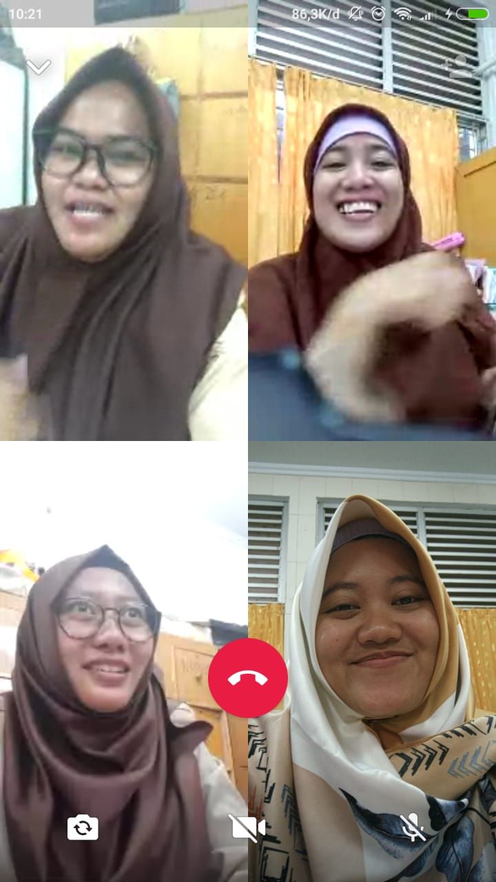 videocall bersama, dokpri