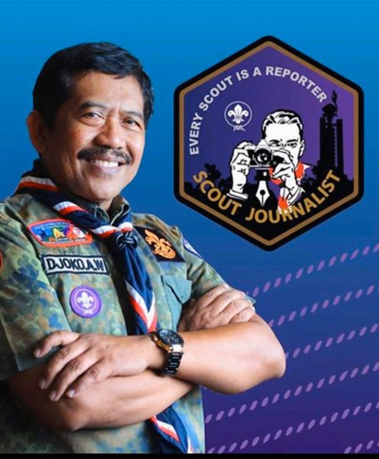 Kak Djoko Adi Walujo, Ketua Indonesia Scout Journalist. (Foto: koleksi DAW)
