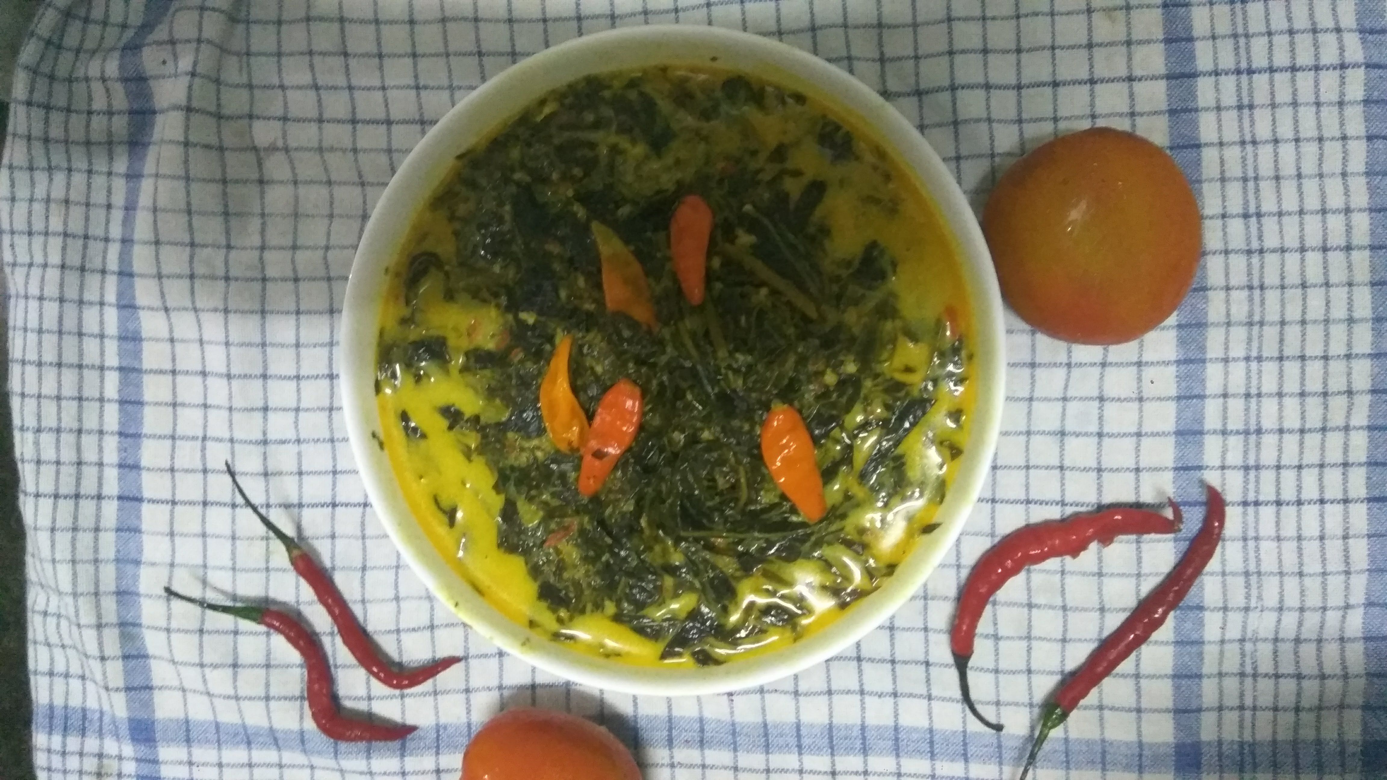 Gulai daun pepaya Jepang (dok.windhu)