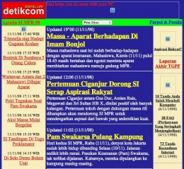 Tampilan website Detik.com pada tahun 1998.