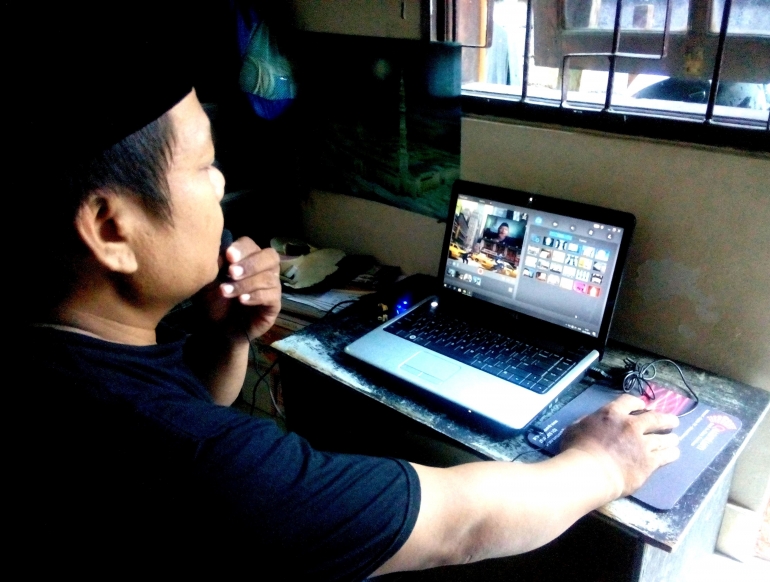 Belajar Otodidak Aplikasi You Cam saat Ngabuburit (Sumber: dokumen pribadi)