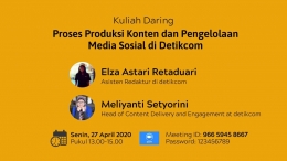 Undangan webinar bertajuk Proses Produksi Konten dan Pengelolaan Media Sosial di Detikcom| Dok. Pribadi/Thomas Panji