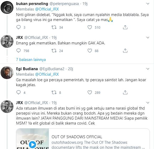 Cuit Corona Tak Berbahaya Jerinx Sid Bangunkan Warga Twitter Halaman All Kompasiana Com