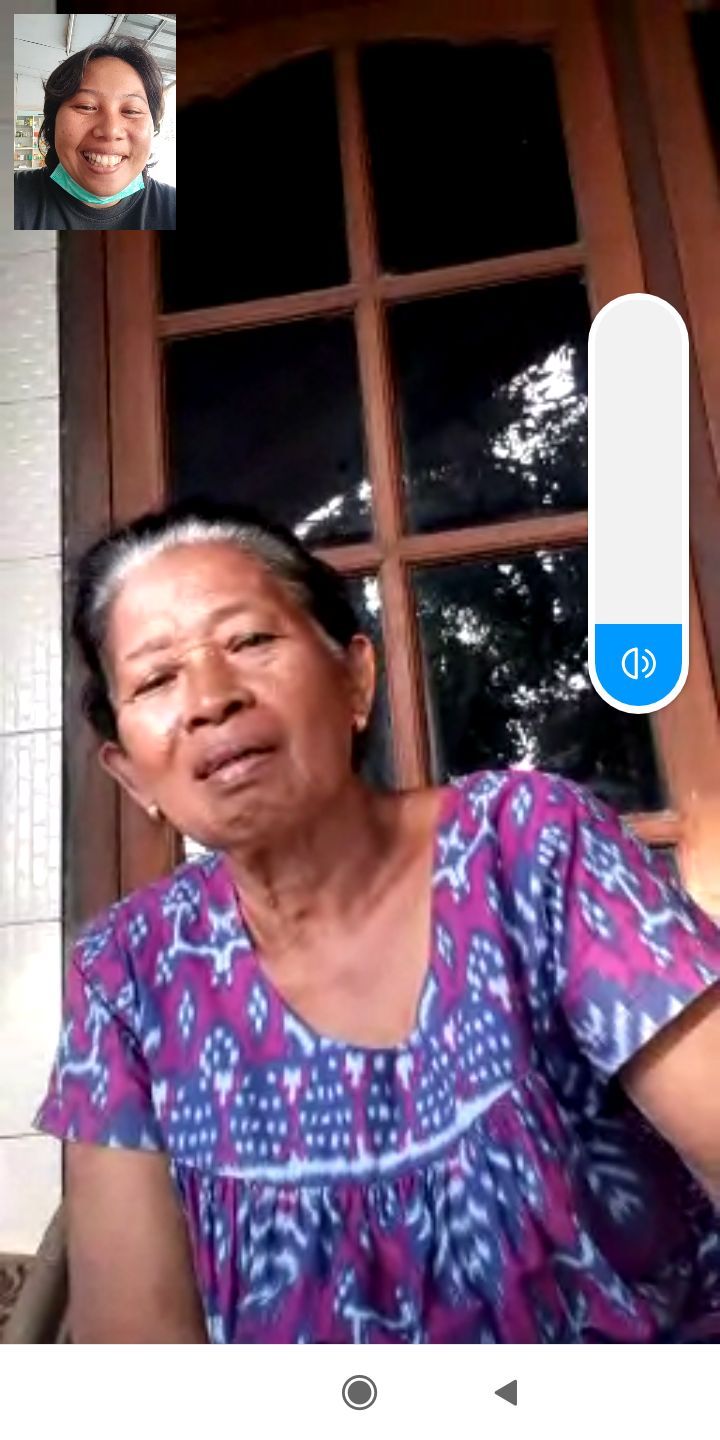 Dok.pri . Video call memeluk ibu dengan doa dan cinta dari jauh