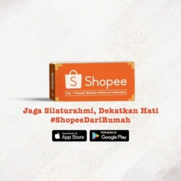 Jaga Silaturahmi, Dekatkan Hati #ShopeeDariRumah (Sumber : Youtube Shopee Indonesia)  
