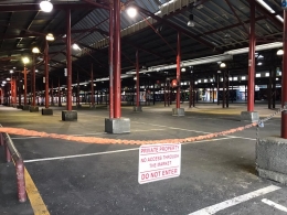 dokumen pribadi | Pasar Victoria kosong selama total shut down di Melbourne.