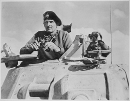 Jenderal Inggris Bernard Montgomery lawan sepadan Rommel. Sumber gambar: National Archives at College/wikimedia.org