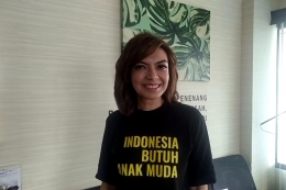 Presenter Najwa Shihab saat Wawancara Ekslusif dengan Kompas.com di Kantor Narasi TV, Jakarta, Jumat (7/2/2020)(KOMPAS.com/SANIA MASHABI)