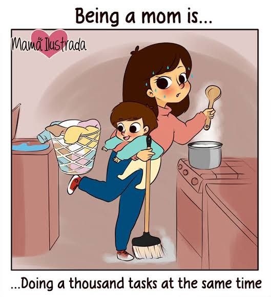ibu rumah tangga dengan tugasnya