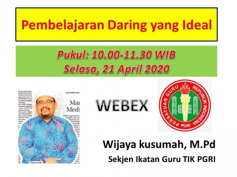 berbagi ilmu lewat WEBEX