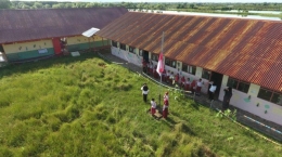 SD Negeri 30 Passilisiang salah satu sekolah terpencil di Kabupaten Pangkep. Dok. Handover dari makasar.tribunnews.com