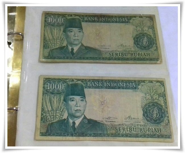Uang kertas bergambar Sukarno, resmi dikeluarkan Bank Indonesia pada 1960 (Dokpri)