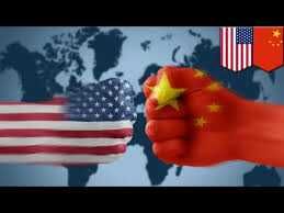Gambar: ilustrasi tangan Amerika serikat vs China (abzas.net)