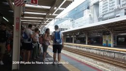 Dokumentasi pribadi |  Stasiun Yamatosaidaiji menuju Stasiun Nara dengan jalur JR Nara dengan kereta cepa Miyakoji