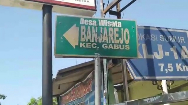 Petunjuk arah ke desa Banjarejo | tangkapan layar YouTube mas nawir