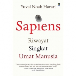 Cover buku Sapiens yang di resensi (Sumber: KPG)