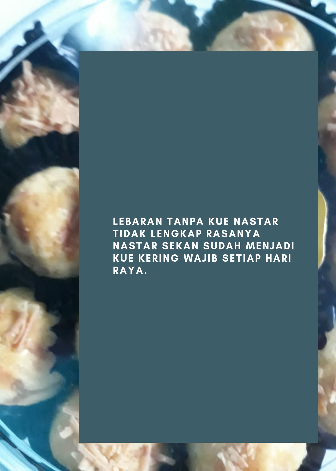 Nastar rasa original an nastal rasa keju, biasanya hadir bersamaan untuk hari raya (dok.windhu)