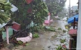 Situasi yang terjadi karena taifun Ambo di salah satu daerah di Filipina. Sumber foto: CNN Philippines.com