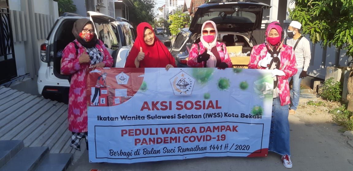 Pengurus IWSS Kota Bekasi ikut peduli dengan warga yang terdampak Pandemi Covid-19