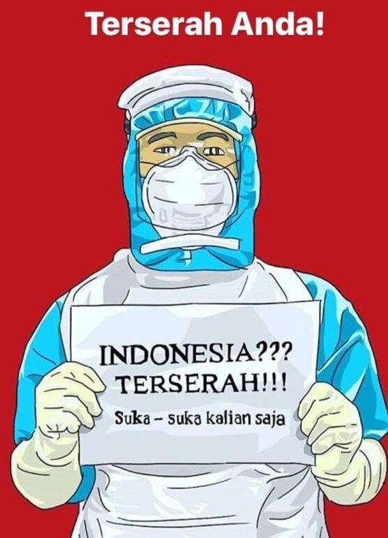 Tagar #indonesiaterserah yang ramai di dunia maya. suarabaru.id